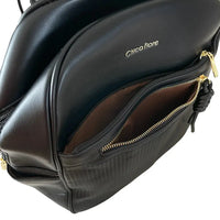 Mochila Média Preta - Bolsa Vegana - Loja Online - Its Couro