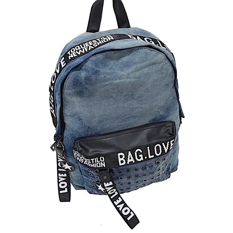 Mochila urbana feminina jeans azul: o acessório