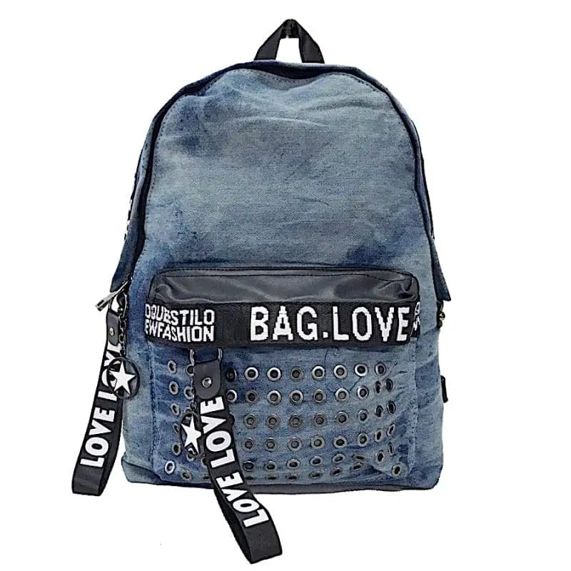 Mochila urbana feminina jeans azul: o acessório
