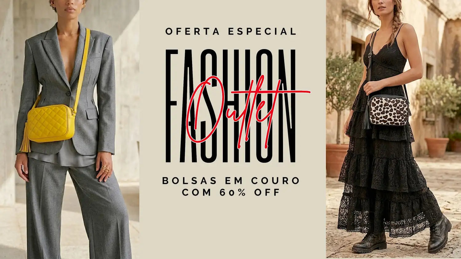 Modelos usando as bolsas da liquidação de bolsa em couro