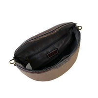 Pochete Média Lona Resinada Bege - Bolsa Vegana - Loja
